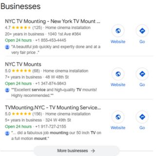 Image of google map pack